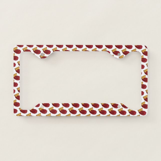 Tortilla Chips and Dip Tomato Salsa Mexican Food License Plate Frame (Front)