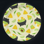 Tortilla Chips and Guacamole Pattern Paper Plates<br><div class="desc">Do you love munching on chips and guac or know someone that does? Then you'll enjoy this delicious pattern of tortilla chips and guacamole! The guac is served in a traditional stone molcajete and surrounded by plenty of golden tortilla chips, lime wedges, avocados, and green serrano chiles. This design is...</div>