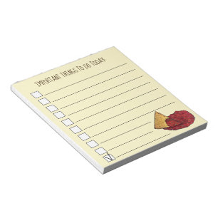 Tortilla Chips and Salsa Mexican Food Checklist Notepad