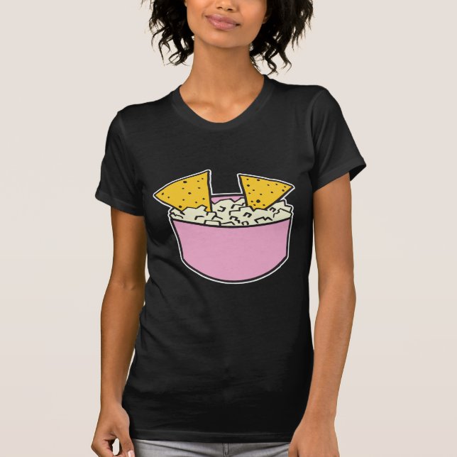 tortilla chips in dip T-Shirt (Front)