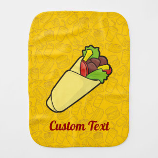 Tortilla Sandwich Wrap Baby Burp Cloth