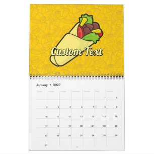Tortilla Sandwich Wrap Calendar