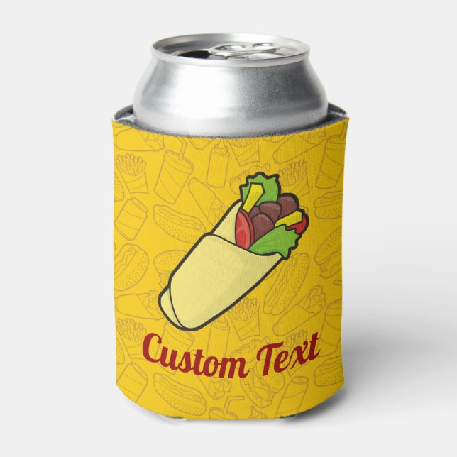 Tortilla Sandwich Wrap Can Cooler (Can Front)