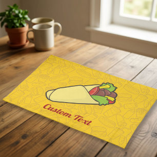 Tortilla Sandwich Wrap Cloth Placemat