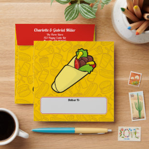 Tortilla Sandwich Wrap Envelope