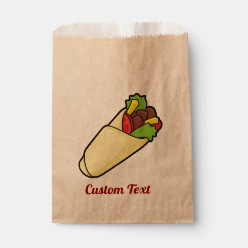 Tortilla Sandwich Wrap Favor Bag