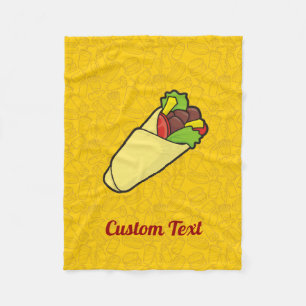 Tortilla Sandwich Wrap Fleece Blanket