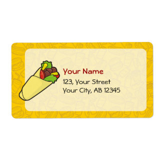 Tortilla Sandwich Wrap Label