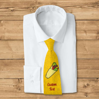 Tortilla Sandwich Wrap Neck Tie