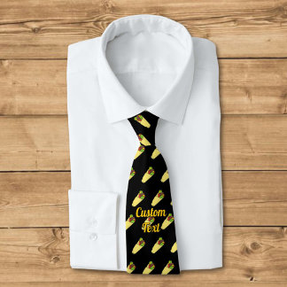 Tortilla Sandwich Wrap Pattern Tie