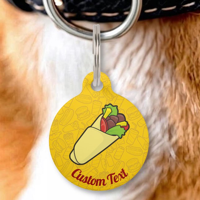 Tortilla Sandwich Wrap Pet ID Tag (Creator Uploaded)