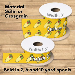 Tortilla Sandwich Wrap Satin Ribbon