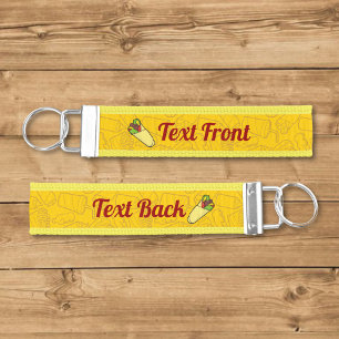 Tortilla Sandwich Wrap Wrist Keychain