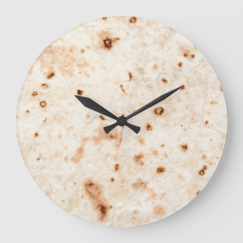 Tortilla shell clock