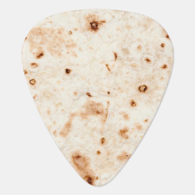 Tortilla shell guitar pick (Front)