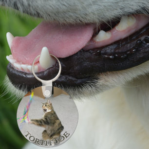 Tortitude cat keychain
