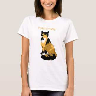 "Tortitude" Tortie Cat Women's Basic T-Shirt