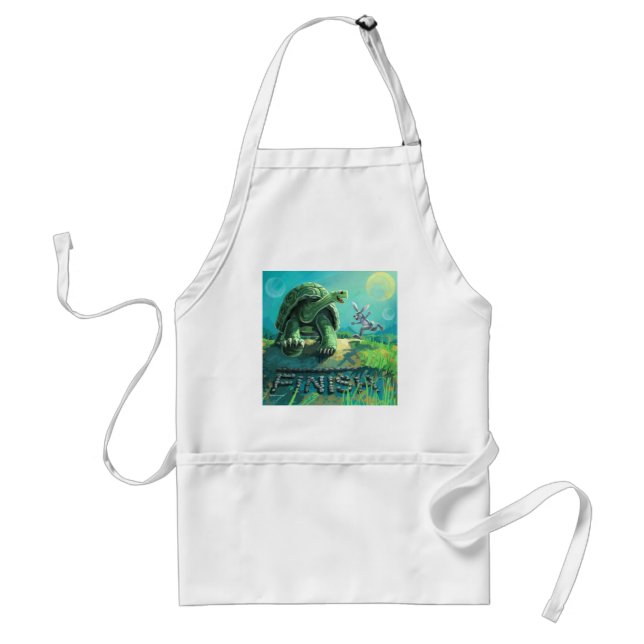 Tortoise and the Hare Art Adult Apron (Front)