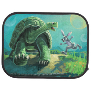 Tortoise and the Hare Art Car Mat