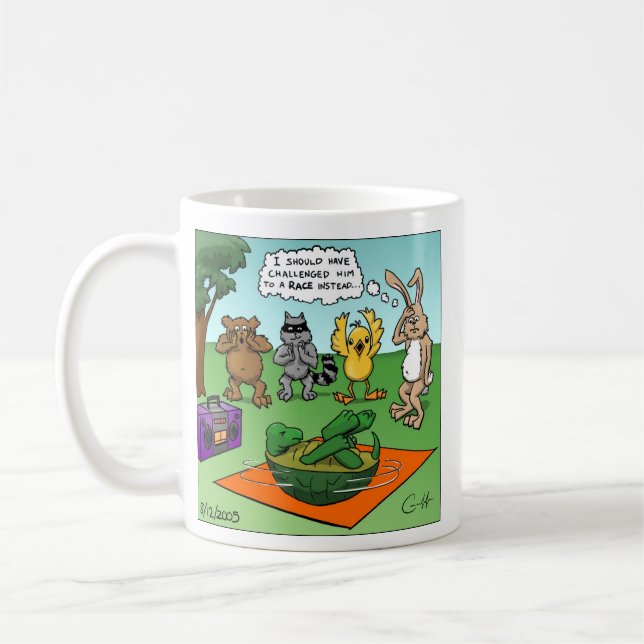Tortoise and the Hare Revisted Coffee Mug (Left)