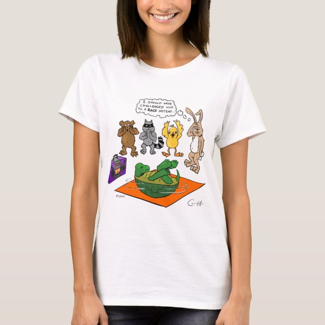 Tortoise and the Hare Revisted T-Shirt (Front)