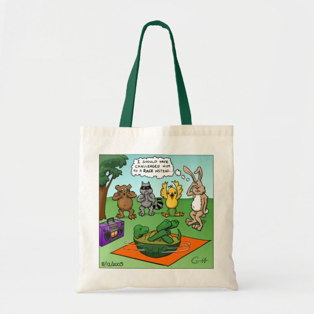 Tortoise and the Hare Revisted Tote Bag (Front)