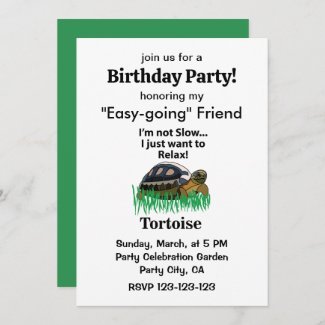 Tortoise Animal Pet Relax Friend Birthday Party