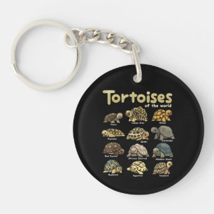 Tortoise Animals of the World Cute Reptile Turtle Keychain
