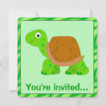 Tortoise Birthday Invitation