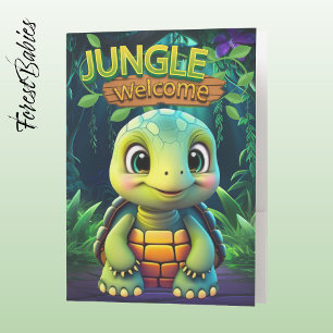 Tortoise Cute Box Turtle Jungle Welcome Animal 🐢 Pocket Folder