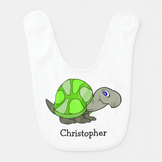 Tortoise Design Just Add Name Baby Bib