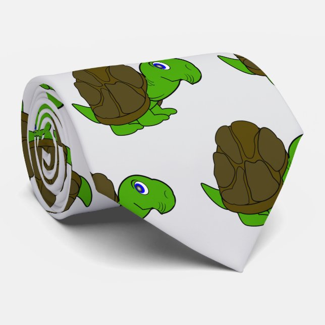 Tortoise Design Neck Tie (Rolled)