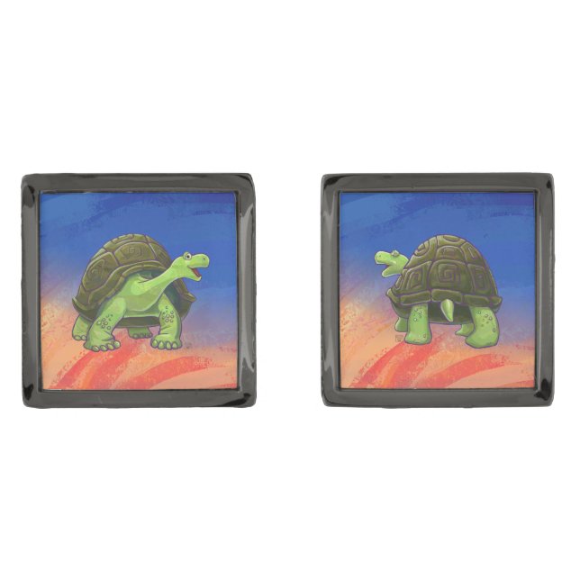 Tortoise Gifts & Accessories Cufflinks (Front)