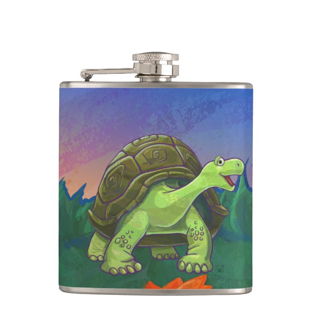 Tortoise Gifts & Accessories Flask (Front)