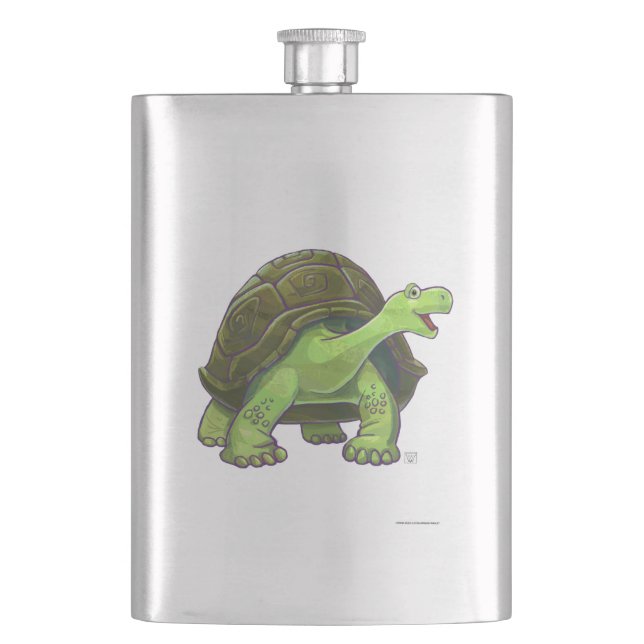 Tortoise Gifts & Accessories Flask (Front)