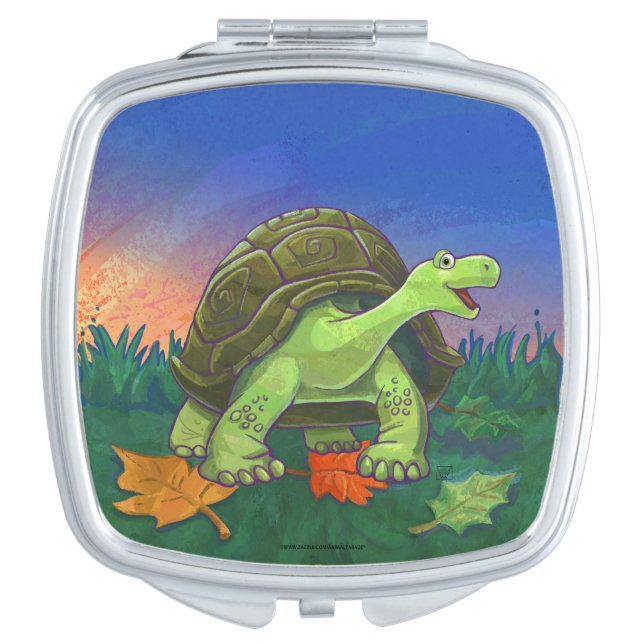 Tortoise Gifts & Accessories Makeup Mirror (Front)