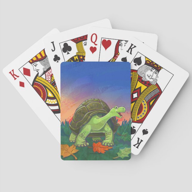 Tortoise Gifts & Accessories Poker Cards (Back)