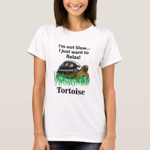 Tortoise I Just Want To Relax Animal Lover Funny T-Shirt