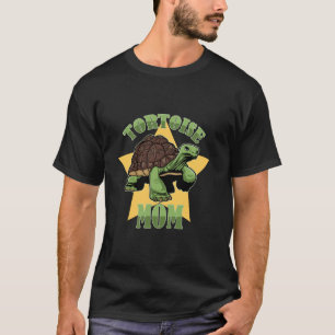 Tortoise Mom Vintage Tortoises Reptile Lover Turtl T-Shirt