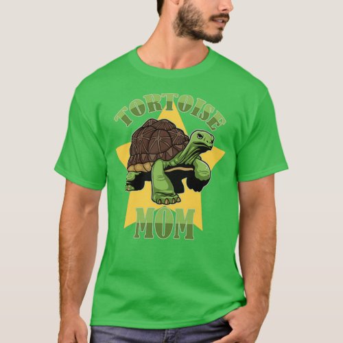 Tortoise Mom Vintage Tortoises Reptile Lover Turtl T_Shirt