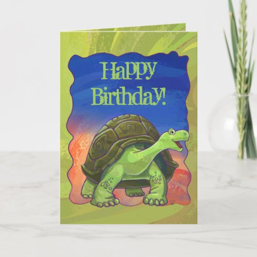 Tortoise Party Center Card