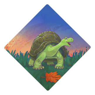Tortoise Party Center Graduation Cap Topper