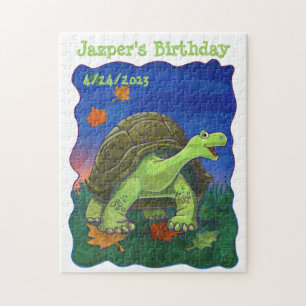 Tortoise Party Center Jigsaw Puzzle