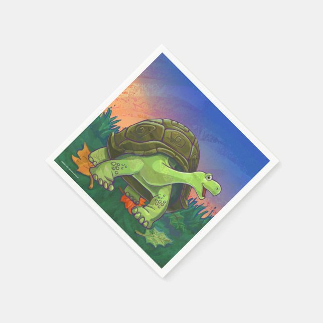 Tortoise Party Center Napkins (Corner)