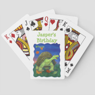 Tortoise Party Center Poker Cards