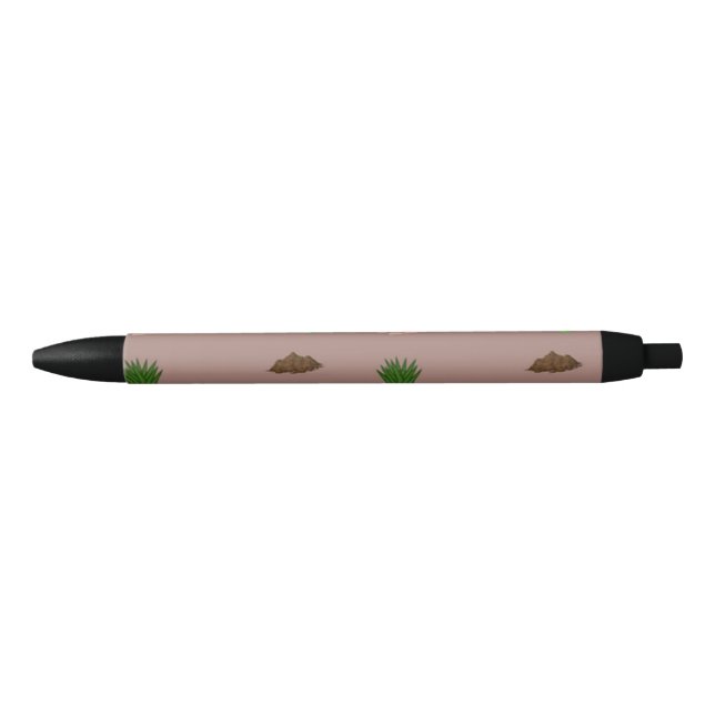 Tortoise pattern on brown pen (Front)