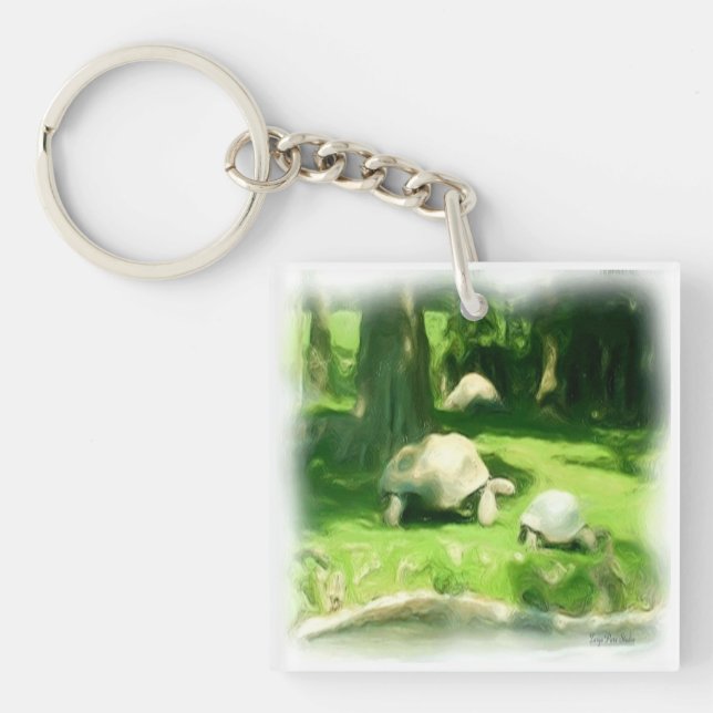 Tortoise Race Keychain (Front)