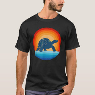 Tortoise Retro Vintage 60 70s Sunset Turtle Reptil T-Shirt