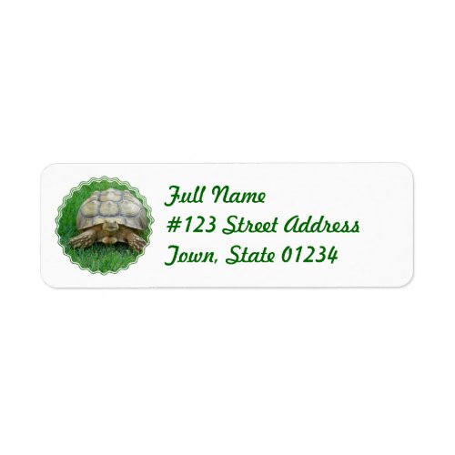 Tortoise Return Address Label