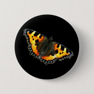 Tortoise shell butterfly button